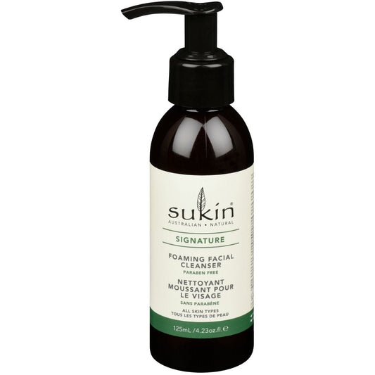 Sukin Foaming Facial Cleanser (Pump) | Signature, 125 ml, Clearance 40% Off, Final Sale