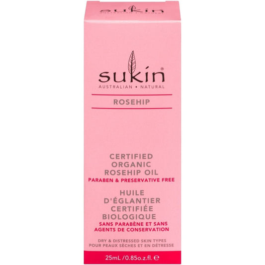 Sukin Organic Rose Hip Oil, 25 ml, Clearance 40% Off, Final Sale
