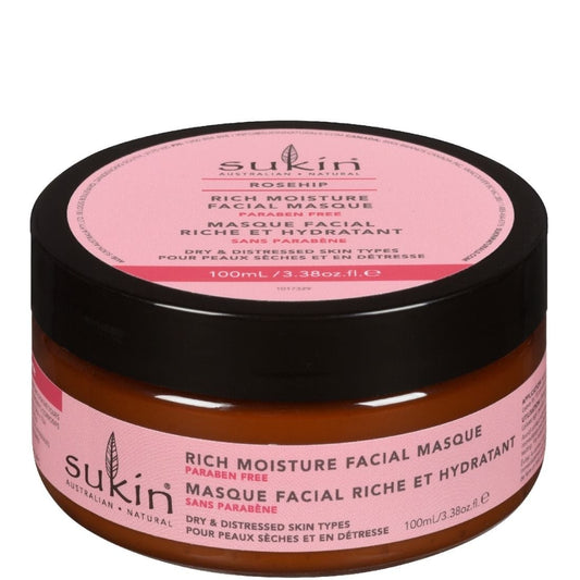 Sukin Rosehip Rich Moisture Facial Masque, 100 ml