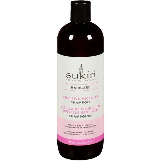 Sukin Sensitive Micellar Shampoo, 500 ml, Clearance 40% Off, Final Sale