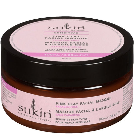 Sukin Sensitive Pink Clay Facial Masque, 100 ml, Clearance 40% Off, Final Sale