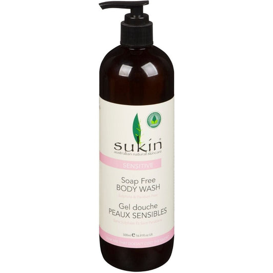 Sukin Sensitive Soap Free Body Wash, 500 ml, Clearance 40% Off, Final Sale