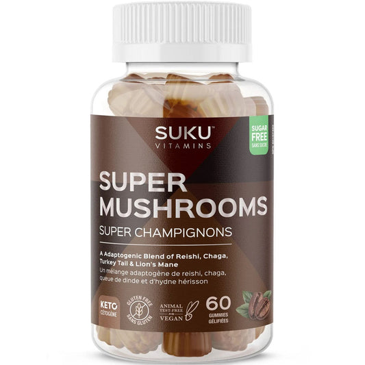 Suku Vitamins Super Mushrooms, 60 Gummies