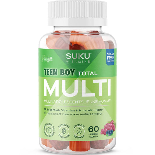 Suku Vitamins Teen Boy Total Multivitamin, 60 Gummies