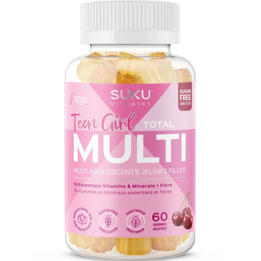 Suku Vitamins Teen Girl Total Multivitamin, 60 Gummies