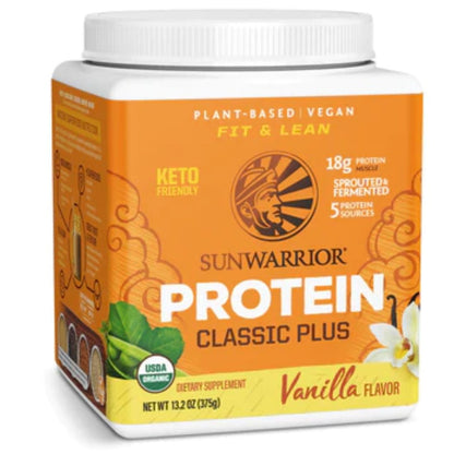 Sun Warrior Protein Classic Plus Protein, Sprouted Brown Rice, Chia, Quinoa, Amaranth, Raw Vegan Fermented Protein