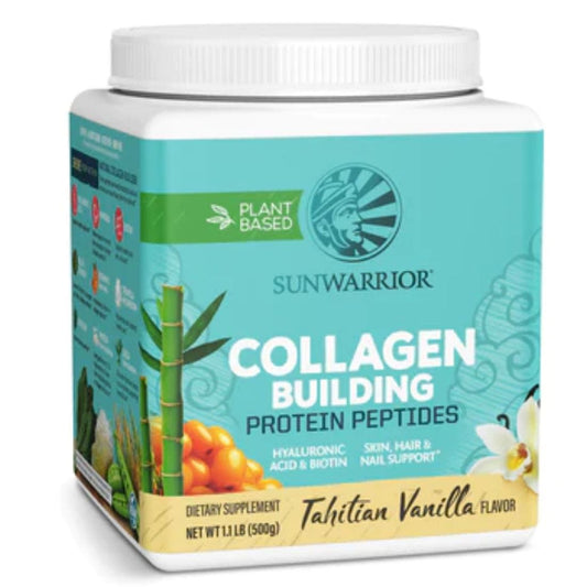 Sun Warrior Collagen Building Protein Peptides, Plant Based with Hair, Skin and Nail Support, 500g