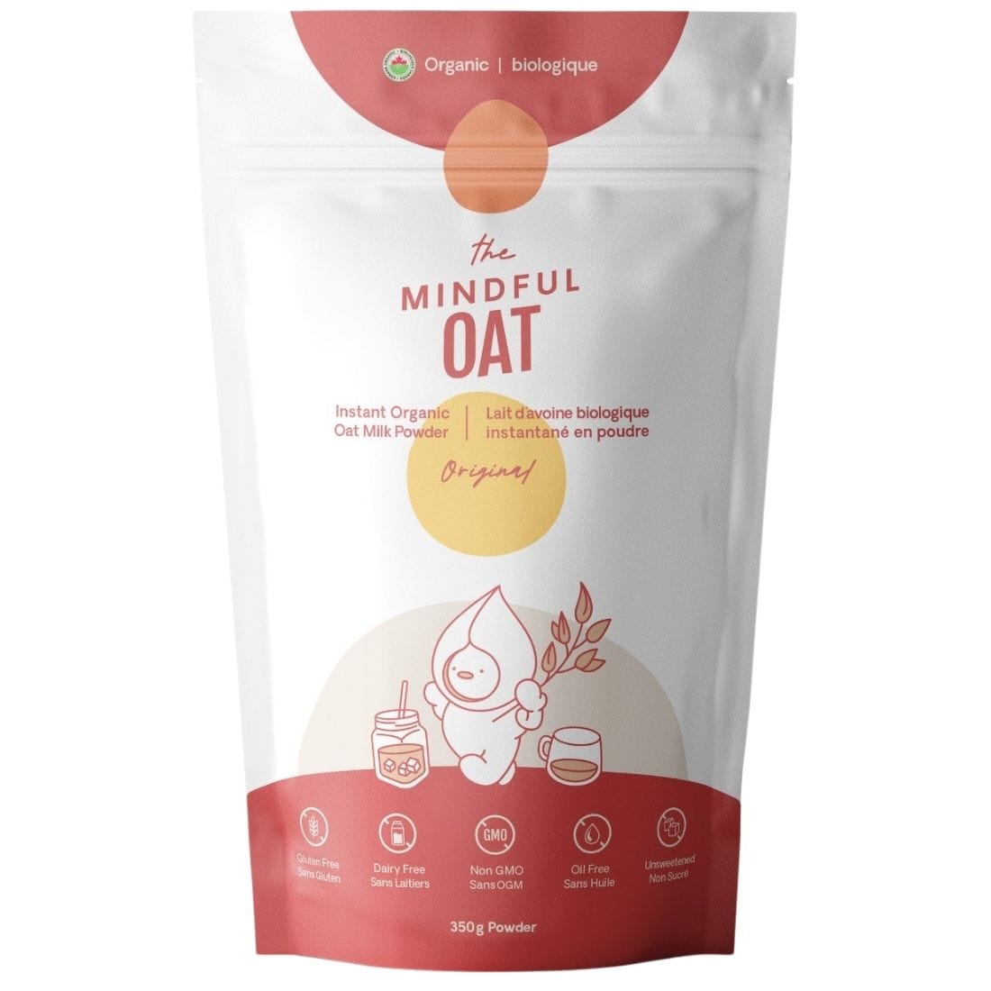 The Mindful Oat Instant Organic Oat Milk Powder, 350g