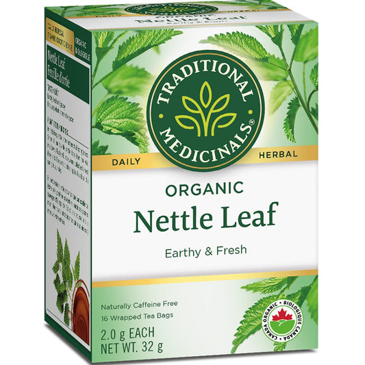 Traditional Medicinals Organic Nettle Leaf Tea, 16 Wrapped Tea Bags