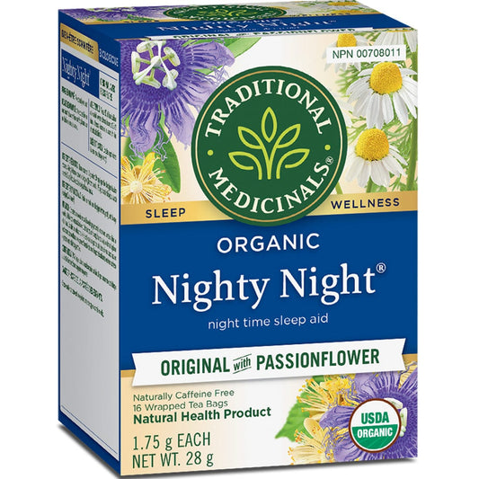 Traditional Medicinals Organic Nighty Night Tea, 16 Wrapped Tea Bags