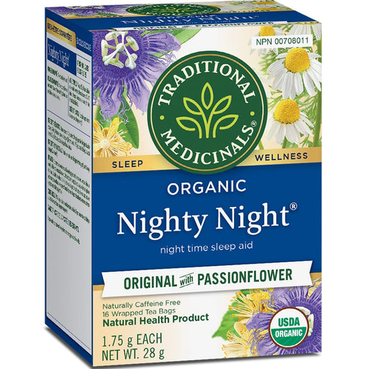Traditional Medicinals Organic Nighty Night Tea, 16 Wrapped Tea Bags