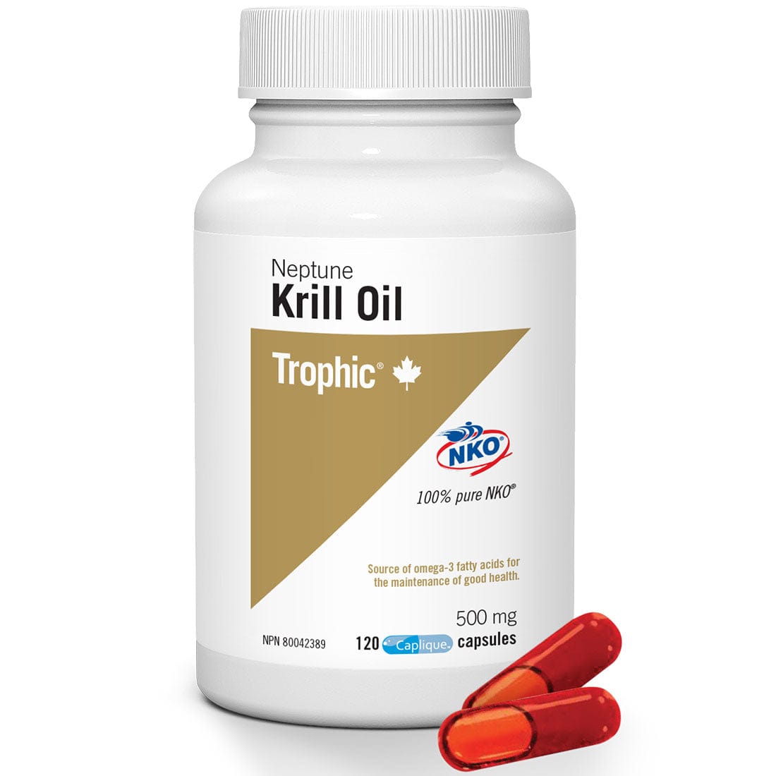 Trophic Neptune Krill Oil 500mg (100% Pure NKO)