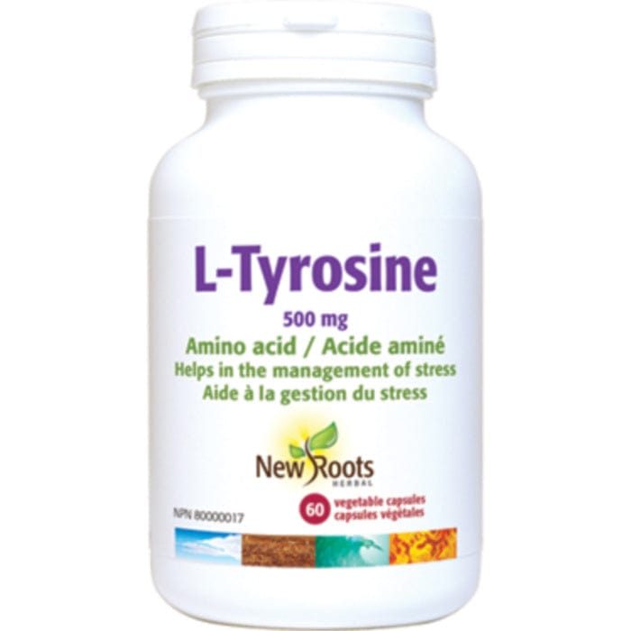 New Roots L-Tyrosine 500mg, 60 Vegetable Capsules