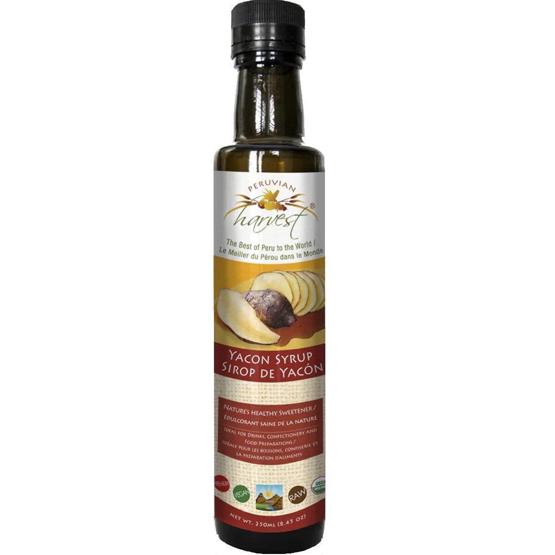Uhtco Peruvian Harvest Raw Organic Yacon Syrup, 250ml