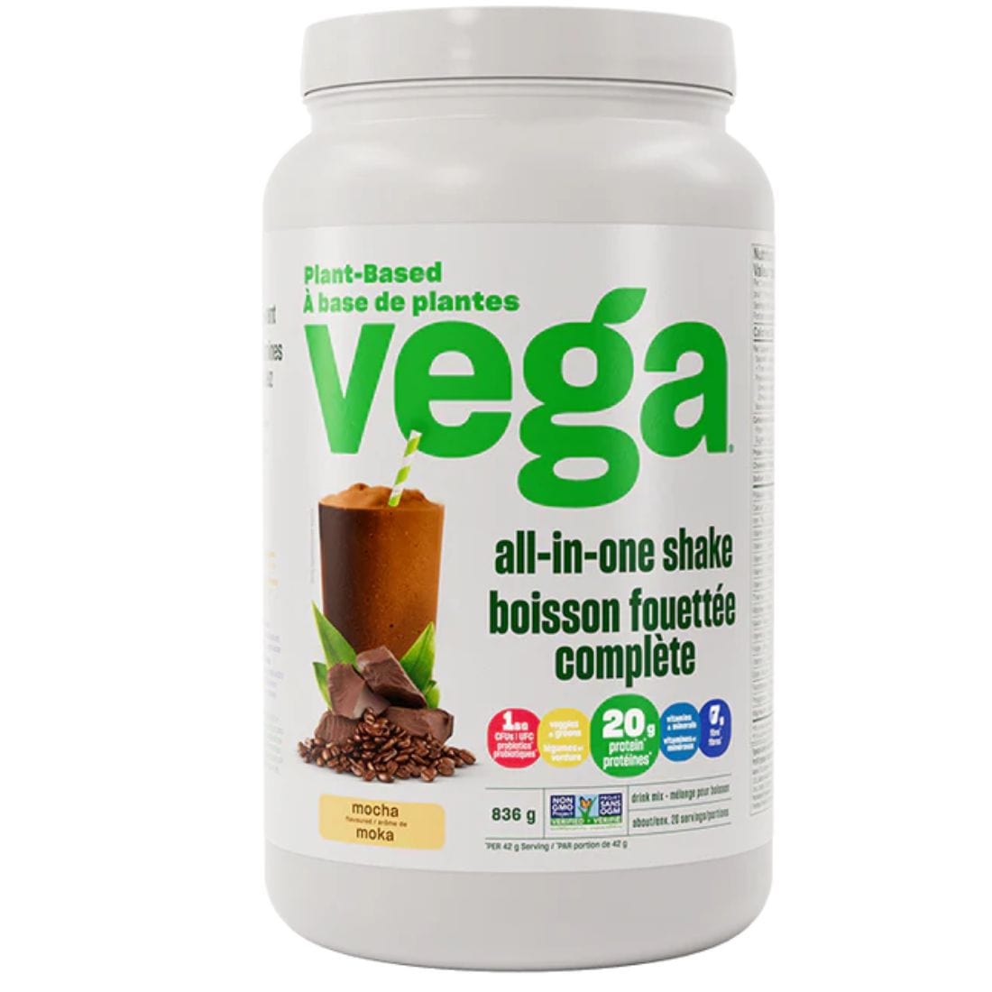 Vega One All in One Shake, Vegan Protein, Greens, Fiber, Probiotics and Vitamins