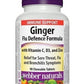 Webber Naturals Ginger Flu Defence Formula with Vitamin C, D3, & Zinc, 90 Chewable Tablets