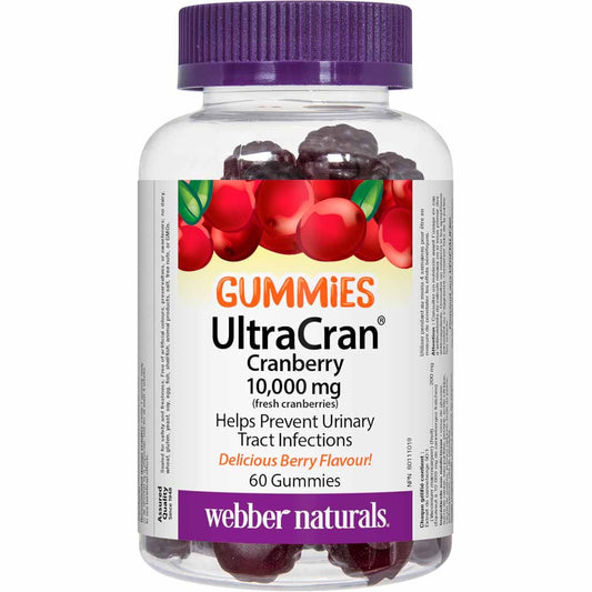 Webber Naturals UltraCran Cranberry 10,000mg, 60 Gummies