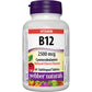 Webber Naturals Vitamin B12 Cyanocobalamin, Quick Dissolve 2,500 mcg, 60 Sublingual Tablets