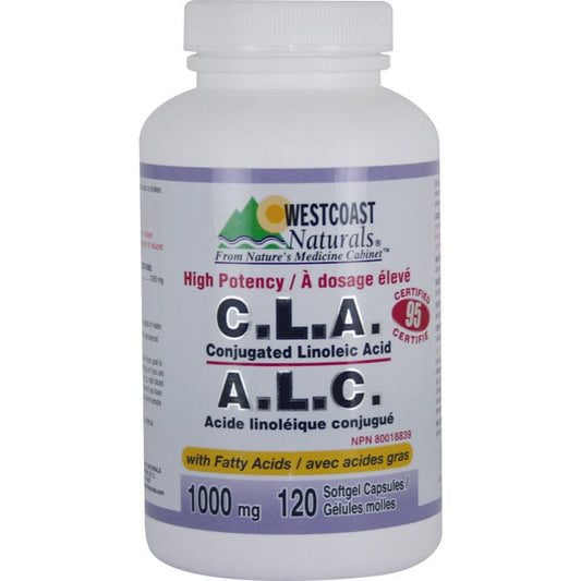 Westcoast Naturals CLA 95% (Weight Loss Aid) 1000mg, 120 Softgels