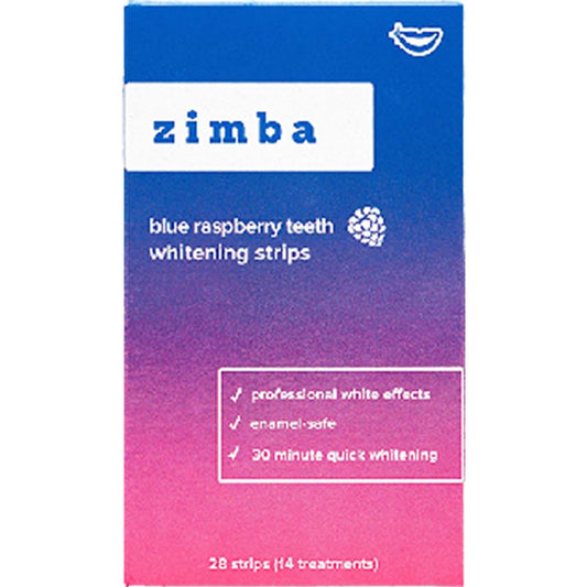 Zimba Whitening Strips (14 treatments), Blue Raspberry Flavour